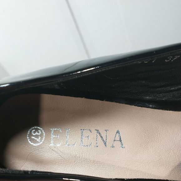 Elena Women's Black Patent Leather   Stripper/ Dominatrix Sz /EU37/US7 - Picture 6 of 10